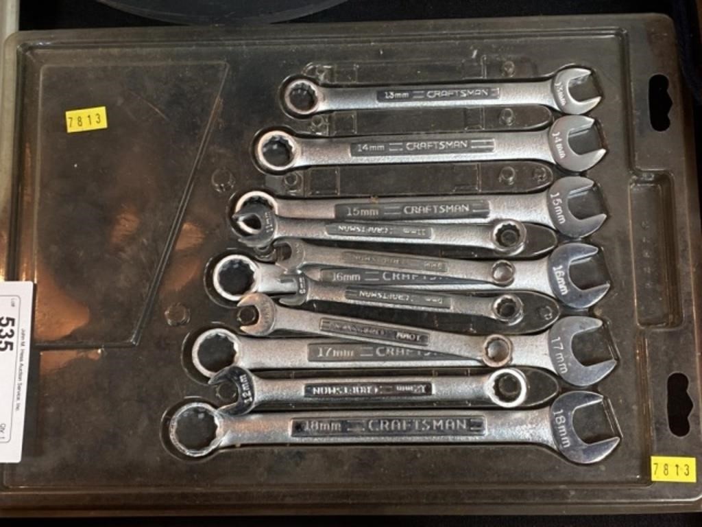 Incomplete Craftsman Metric Wrench Set