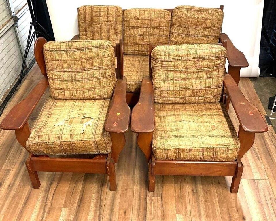 Maple Sofa and Two Chair Set