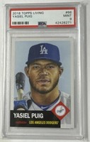 2018 Topps Living #66 Yasiel Puig PSA 9!