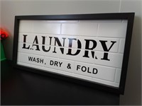 Laundry Wood Sign