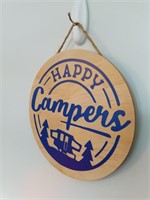 Happy Campers Wooden Sign