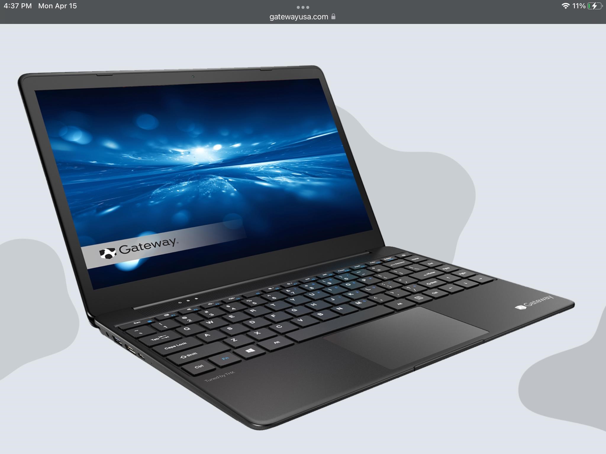 Gateway Slim Notebook 14.1” Windows10 Core i5Intel