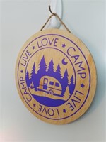 Live - Love - Camp Wooden Sign