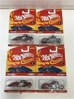 Die cast motorcycles. Hot wheels.