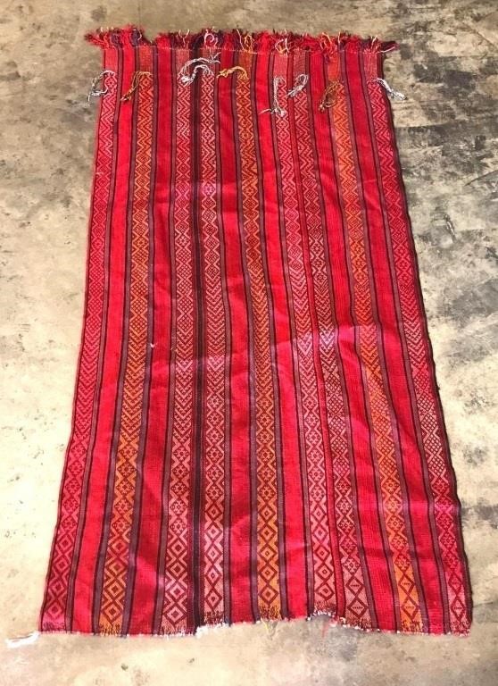 Red Hand Woven Rug