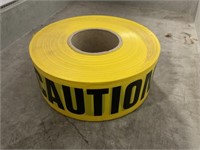 Yellow/Black Caution Tape Barricade Roll x 7 Rolls