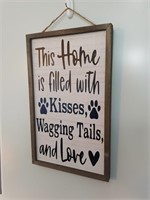Large Pet Theme Wooden Sign