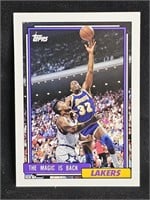 The Magic is Back 1992 card #54 by Topps
