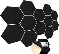 FOUCARSI 12 PACK ACOUSTICAL WALL PANELS (BLACK)