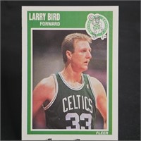 Larry Bird Fleer Basketball card #8 1989