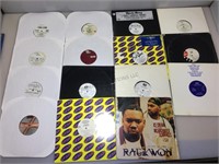 Collection of LP records. Rap/ Hip hop.
