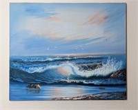 24"x20" Taylor Ocean Oil Painting