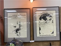 (2) Framed French Posters