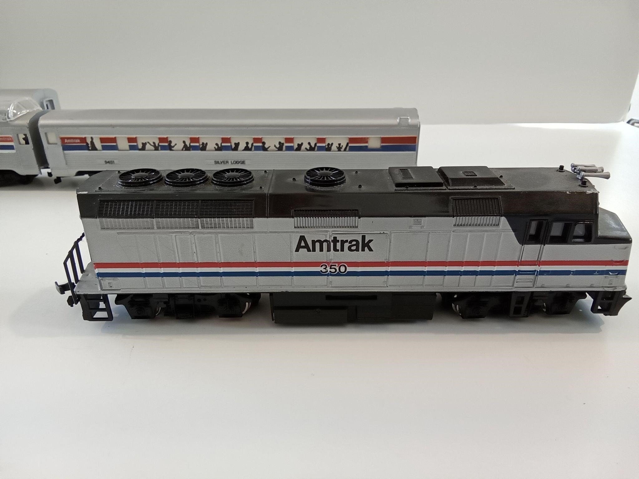 Amtrak Passenger Train with 2 Engines
