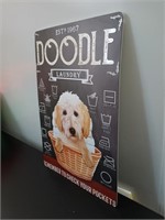 Doodle Laundry Tin Sign