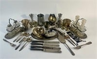 Pewter Silver Plate and other Metal Diningware