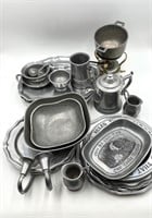 Web Silver Co Pewter Dishware