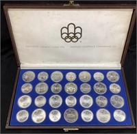 1976 MONTREAL OLYMPIC 28 SILVER COIN SET w
