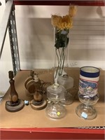Wood & Glass Lamp Bases and more
