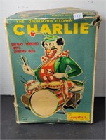 CRAGSTON CHARLIE THE DRUMMING CLOWN  WITH BOX TOY