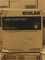 Box ecolab hand sanitizer