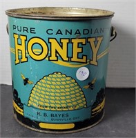 8LB PURE CANADIAN HONEY TIN DUNNVILLE BAYES