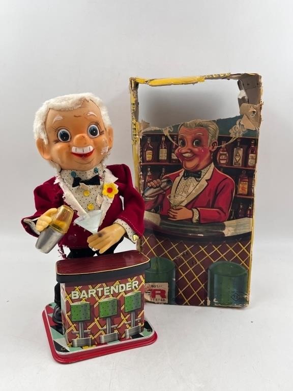 1962 Rosco Bartender Toy with Original Box