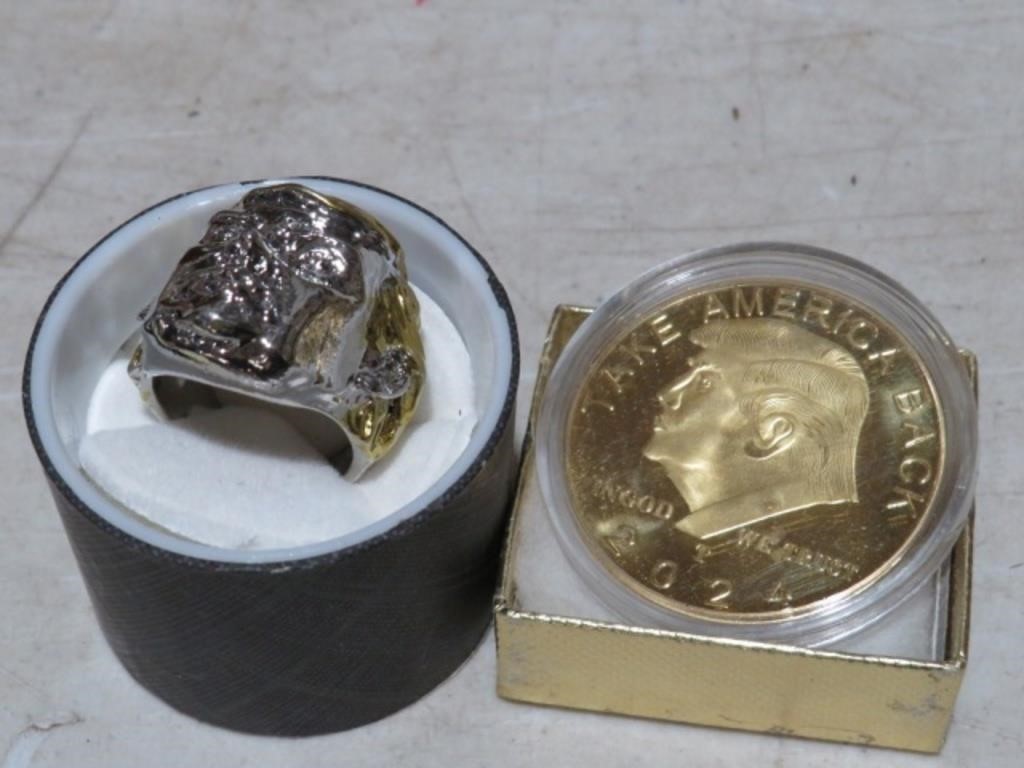 TRUMP RING AND COIN
