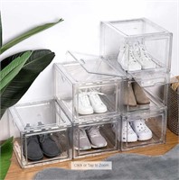 Stackable Shoebox & Organizer 4 Pack