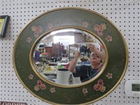 HAND PAINTED BEVELED WALL MIRROR