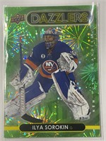 2021-22 UD NHL Dazzlers #DZ-125 Ilya Sorokin Green