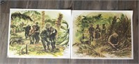 Vintage Nam War Paintings By Adele Lewis Ltd