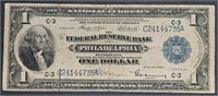 1918  $1 National Currency  Philadelphia  VG