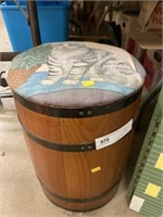 Upholstered Nail Keg