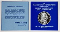 The Washington Silverpiece  1 troy oz .999 silver