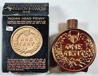 Avon  Indian Head Penny  4 oz Aftershave Decanter