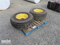 (2) 14.5 / 75-16.1 SL Tractor Tires & Rims