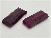 Natural Rubies 42.20 carat 2 pieces