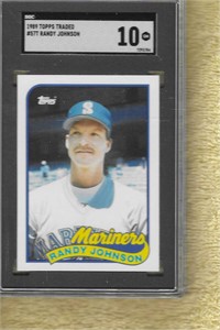 1989 Topps Traded Randy Johnson SGC 10