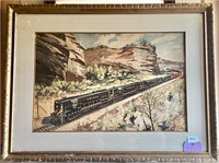 Frisco Train Painting by Gould
