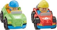 Amazon Basic Cartoon race car with remote 2 pack