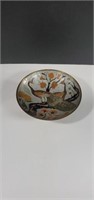 Vintage Enameled Hand Painted Solid Brass Ornate