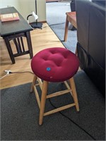 Wooden stool with cushion