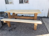 Nice 6' Barnwood Picknick Table