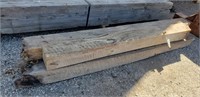 4- 6x6 Used Barn Posts - 5' to 6' Long