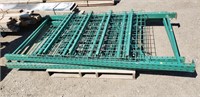 3- 7' Tall Pallet Racking End Pieces & 3- Grates
