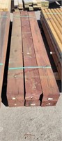 6- New 4.5"x7"x8' Stained Lumber