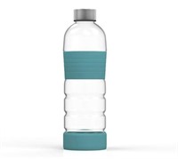 New 32 oz Glass Water Bottle with Silicone