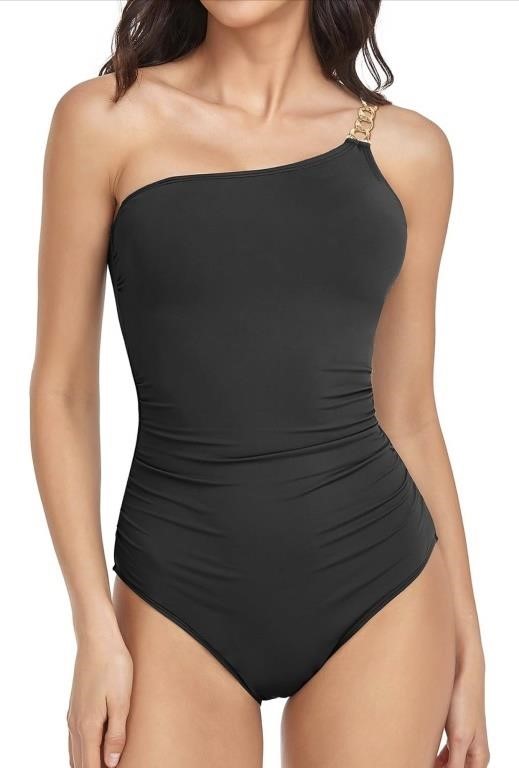 New Holipick One Shoulder One Piece Swimsuit for