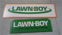 Lawn Boy Metal Signs 18x6 & 25x8